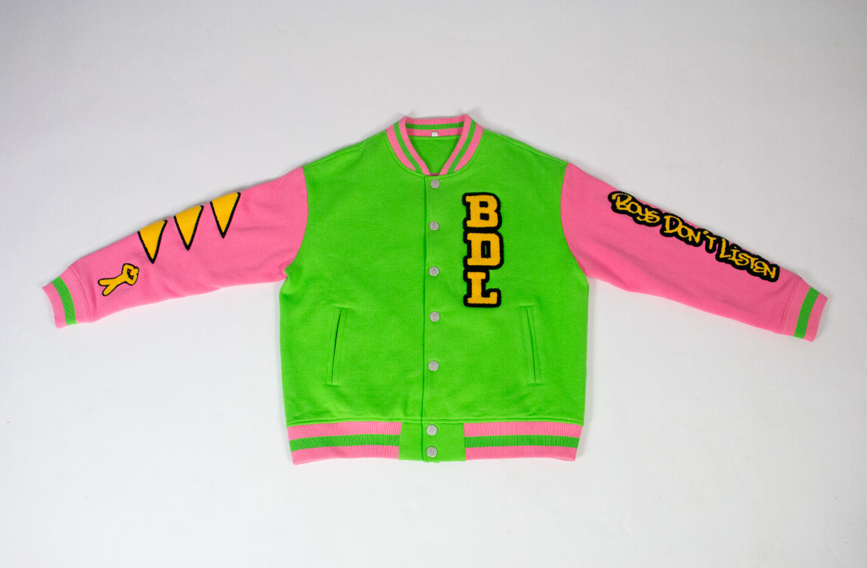 Boys Don't Listen Varsity Jacket